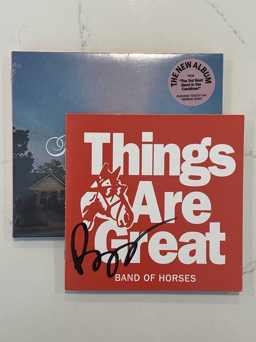 BEN BRIDWELL SIGNED BAND OF HORSES THINGS ARE GREAT CD ALBUM AUTOGRAPH 2